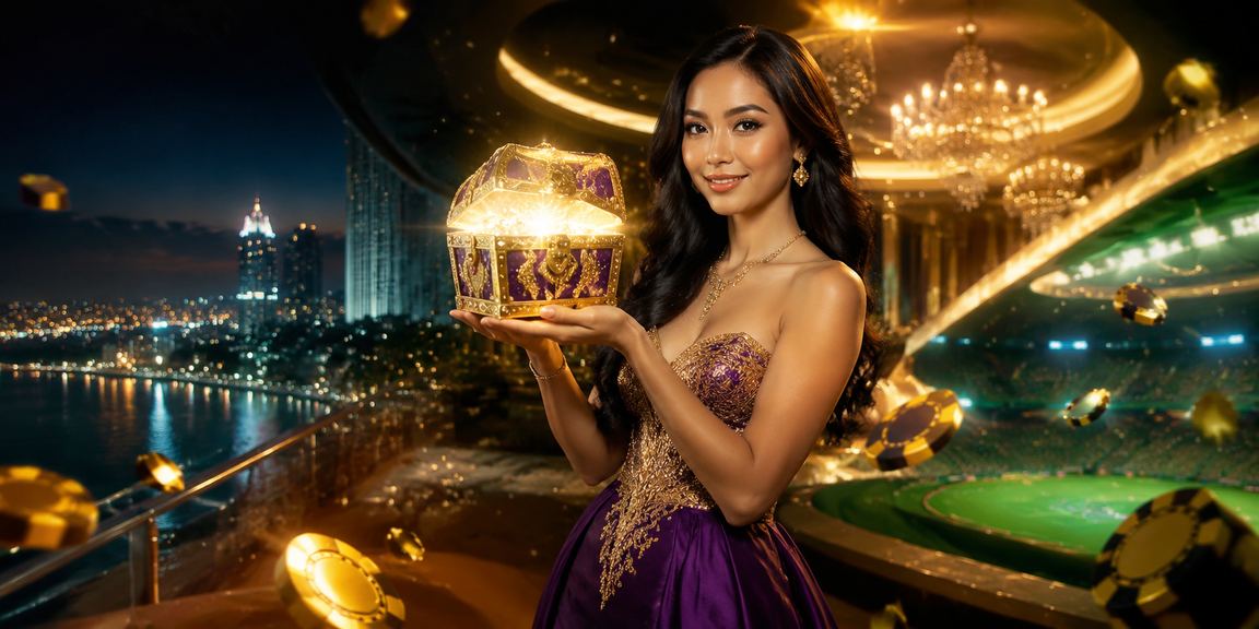 Model Vietnam memainkan slot game modern dengan tampilan layar yang berwarna cerah